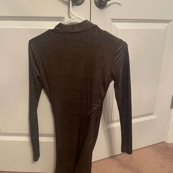 Brown shimmer dress size XS - Picture 4 of 5